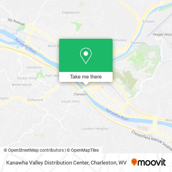 Kanawha Valley Distribution Center map