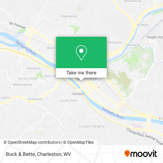 Mapa de Buck & Bette