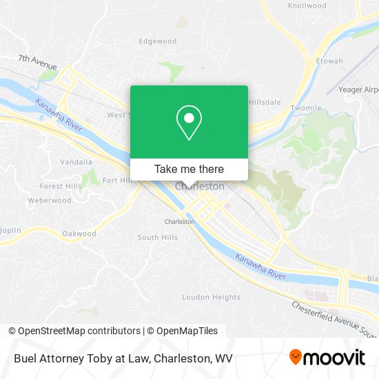 Buel Attorney Toby at Law map