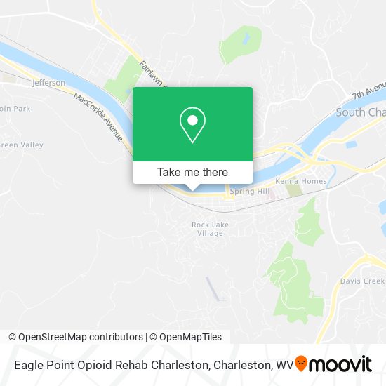 Eagle Point Opioid Rehab Charleston map