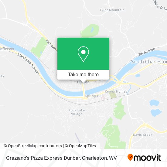 Mapa de Graziano's Pizza Express Dunbar