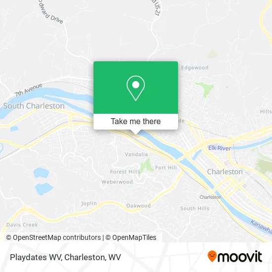 Playdates WV map
