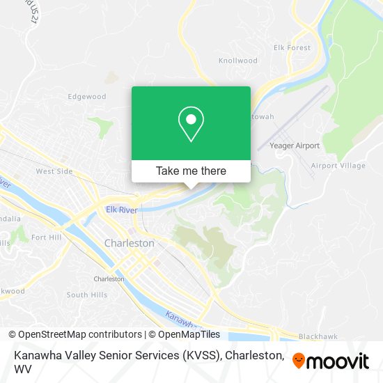 Kanawha Valley Senior Services (KVSS) map