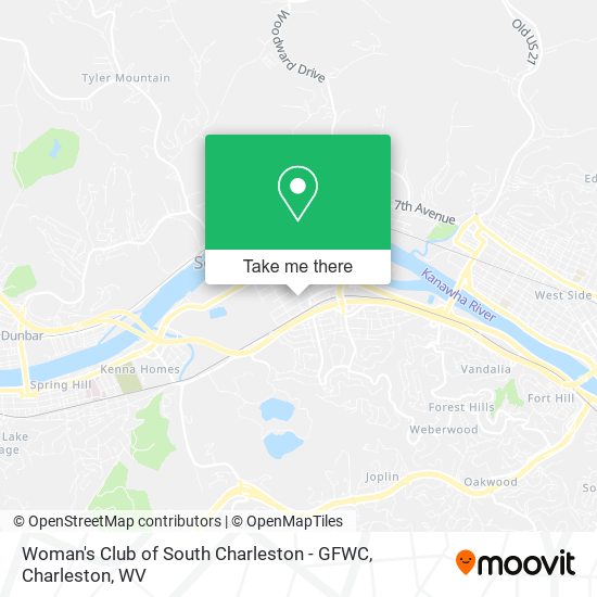 Woman's Club of South Charleston - GFWC map