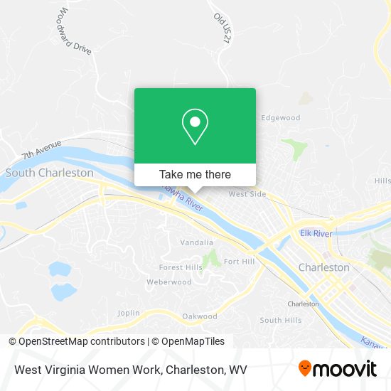 West Virginia Women Work map