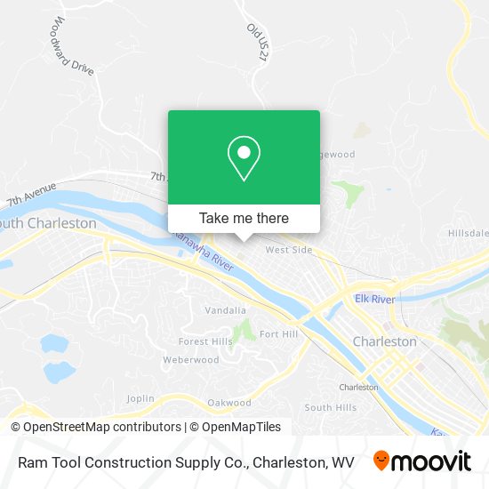 Mapa de Ram Tool Construction Supply Co.