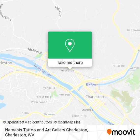 Mapa de Nemesis Tattoo and Art Gallery Charleston