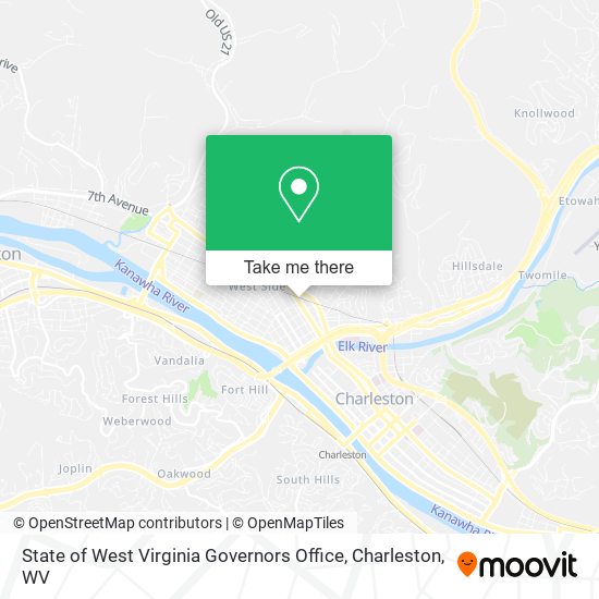 State of West Virginia Governors Office map