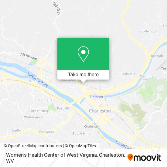 Mapa de Women's Health Center of West Virginia