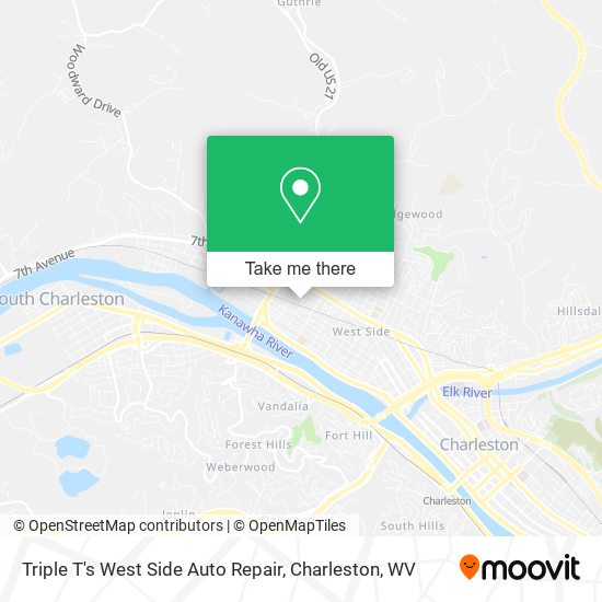 Triple T's West Side Auto Repair map