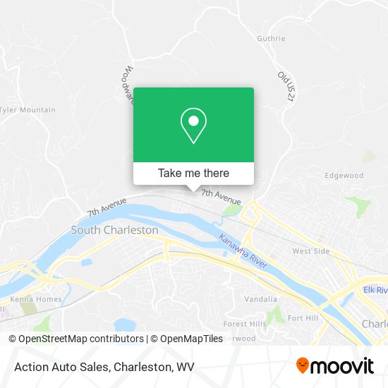Action Auto Sales map