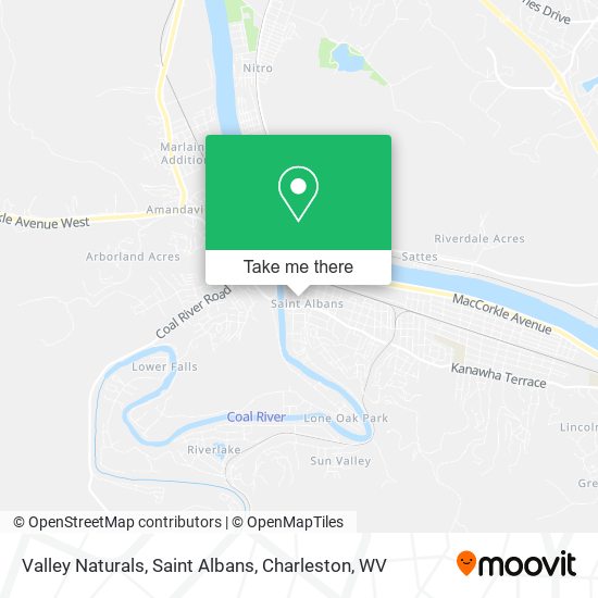 Mapa de Valley Naturals, Saint Albans