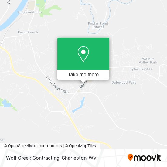 Wolf Creek Contracting map