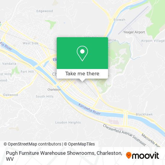 Mapa de Pugh Furniture Warehouse Showrooms
