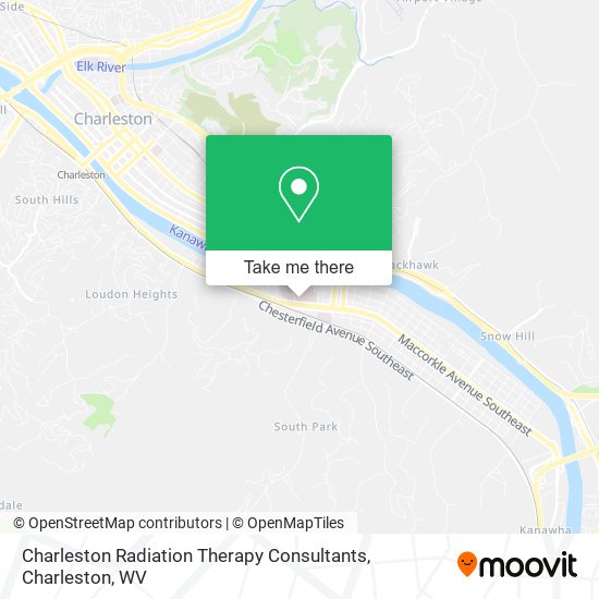 Charleston Radiation Therapy Consultants map