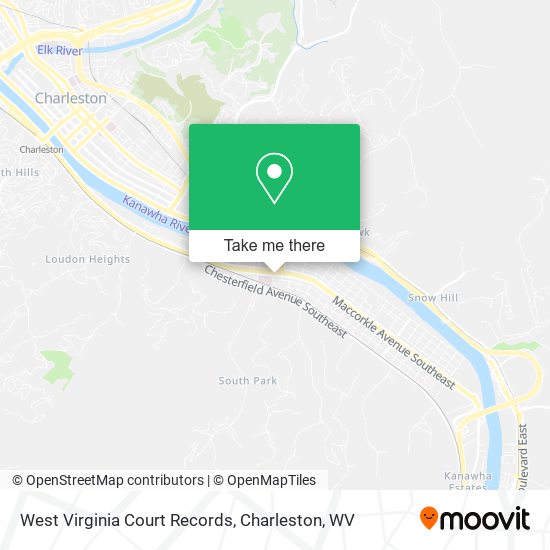 Mapa de West Virginia Court Records