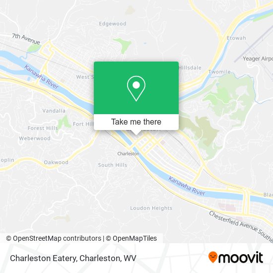 Charleston Eatery map