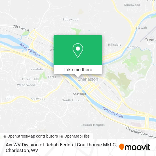 Avi WV Division of Rehab Federal Courthouse Mkt C map
