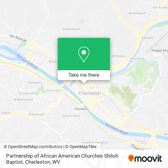 Partnership of African American Churches Shiloh Baptist map