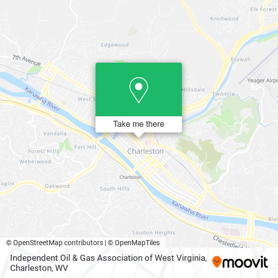 Mapa de Independent Oil & Gas Association of West Virginia