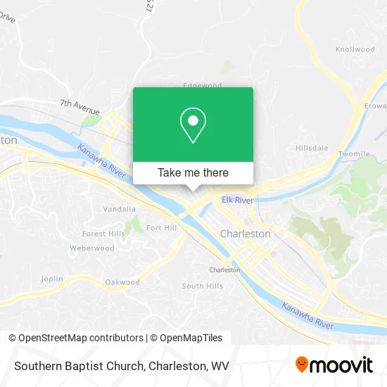 Southern Baptist Church map