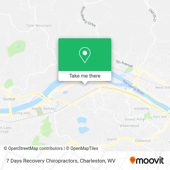 7 Days Recovery Chiropractors map