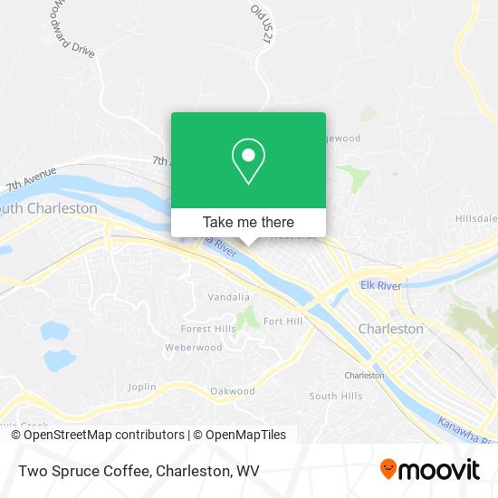 Mapa de Two Spruce Coffee