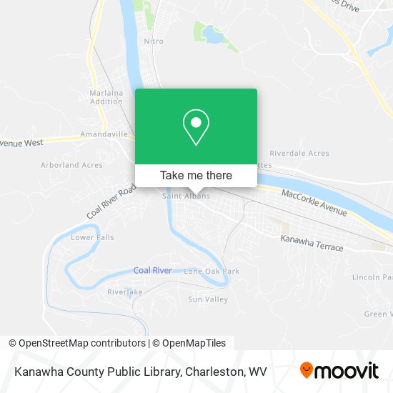 Kanawha County Public Library map