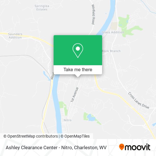 Mapa de Ashley Clearance Center - Nitro