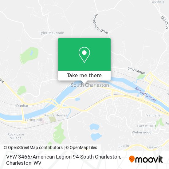 Mapa de VFW 3466 / American Legion 94 South Charleston