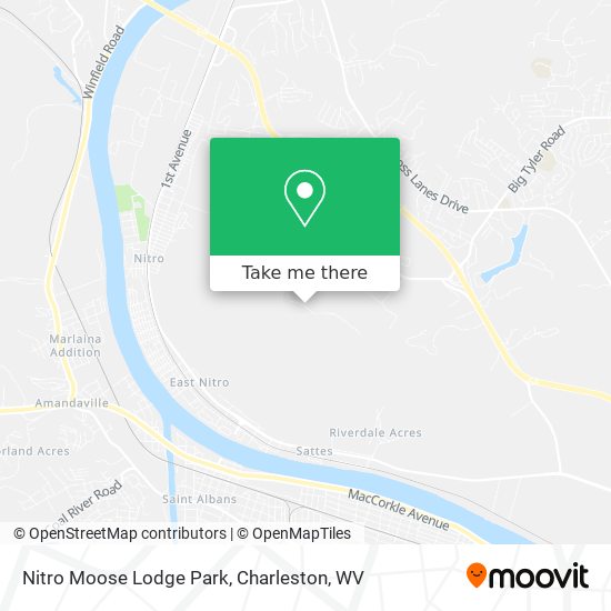 Nitro Moose Lodge Park map