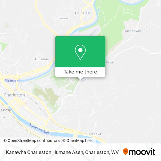 Mapa de Kanawha Charleston Humane Assn