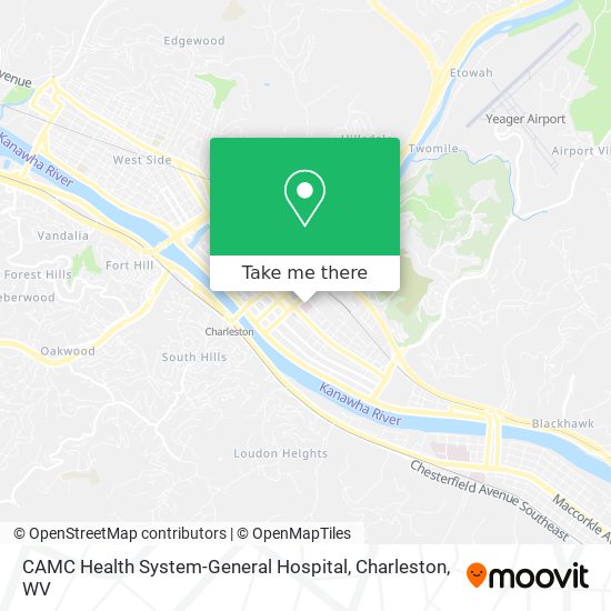 CAMC Health System-General Hospital map