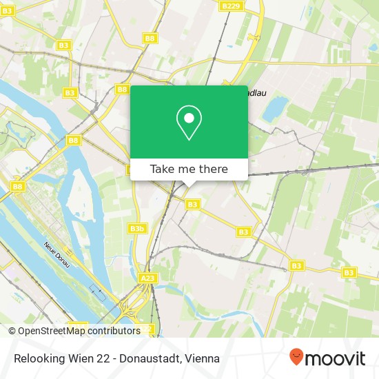 Relooking Wien 22 - Donaustadt map