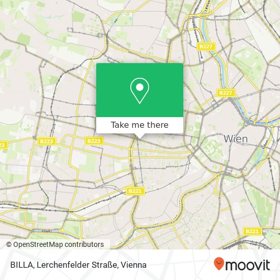 BILLA, Lerchenfelder Straße map