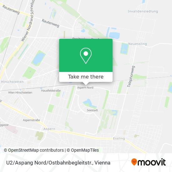 U2 / Aspang Nord / Ostbahnbegleitstr. map
