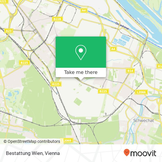 Bestattung Wien map