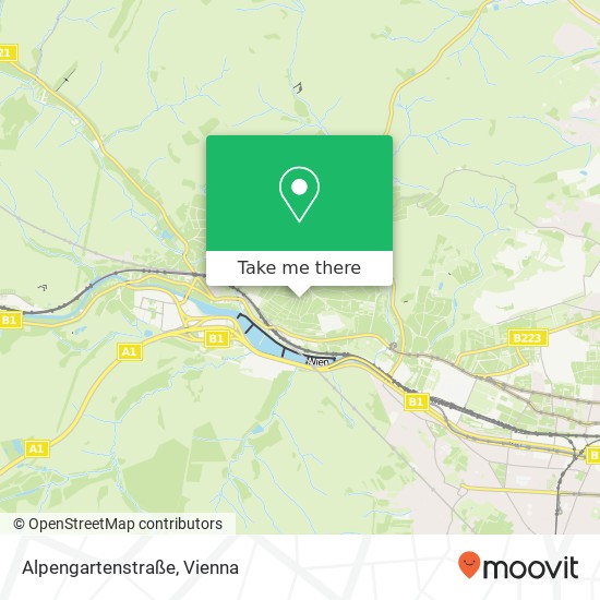 Alpengartenstraße map