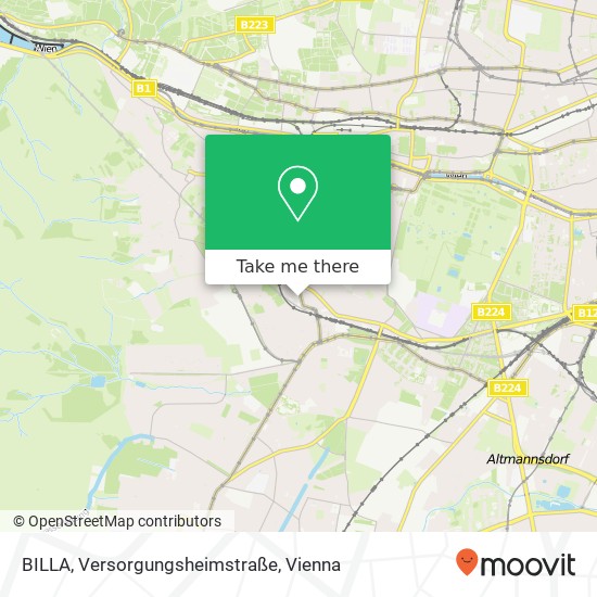 BILLA, Versorgungsheimstraße map