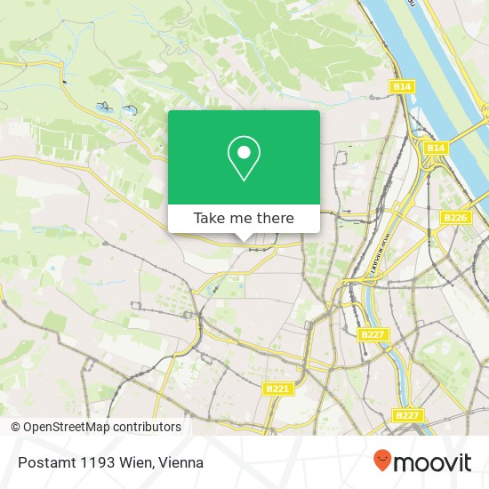 Postamt 1193 Wien map