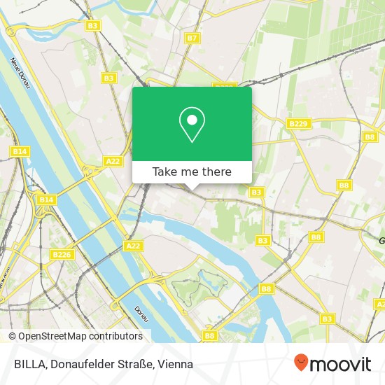 BILLA, Donaufelder Straße map