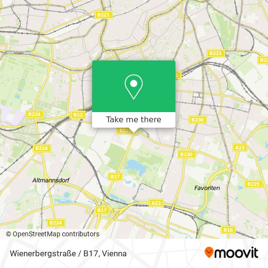 Wienerbergstraße / B17 map