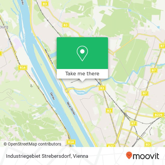 Industriegebiet Strebersdorf map