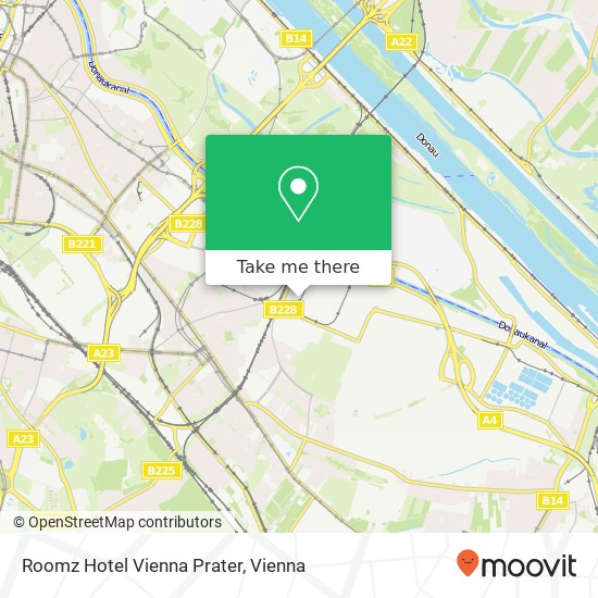 Roomz Hotel Vienna Prater map