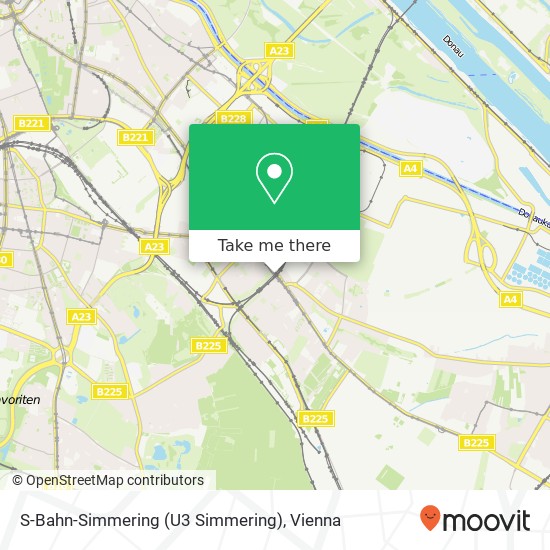 S-Bahn-Simmering (U3 Simmering) map