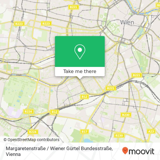 Margaretenstraße / Wiener Gürtel Bundesstraße map