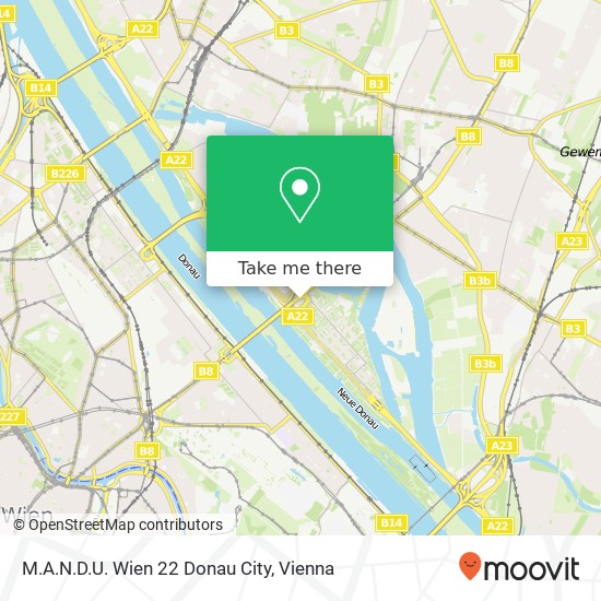 M.A.N.D.U. Wien 22 Donau City map