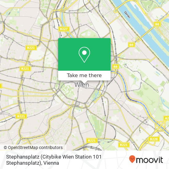 Stephansplatz (Citybike Wien Station 101 Stephansplatz) map