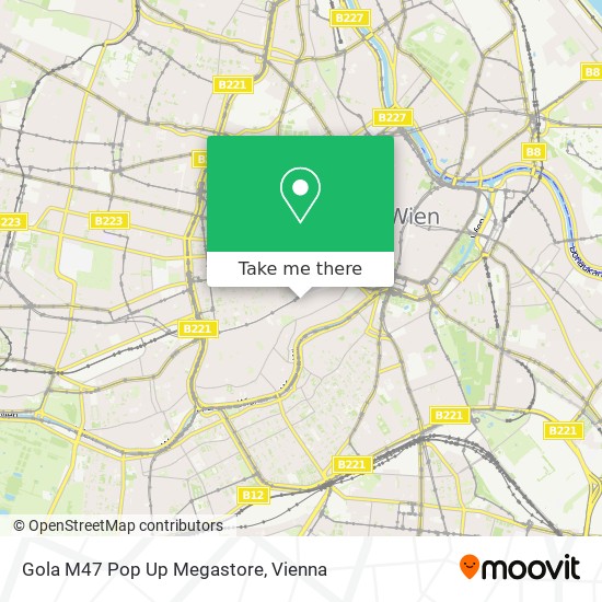 Gola M47 Pop Up Megastore map