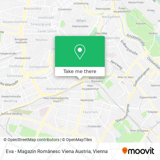 Eva - Magazin Românesc Viena Austria map